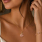 Pink Crystal Swan Pendant & Bracelet Set